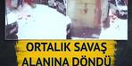 Balkonu parçalayıp düştü! Savaş alanına dönüştü