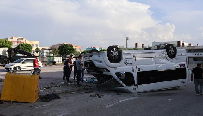 Konya’da 2 servis minibüsü çarpıştı: 7 yaralı