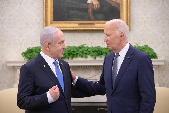 AA-20240725-35231525-35231524-USA_PRESIDENT_BIDEN_BEYAZ_SARAYDA_NETANYAHU_ILE_BIR_ARAYA_GELDI