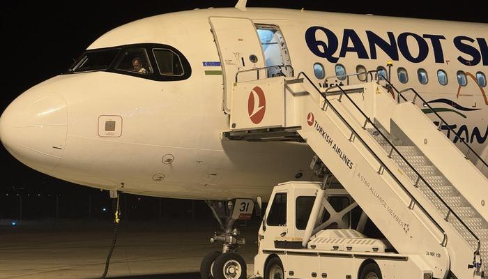 Arızalanan Özbekistan’a ait yolcu uçağı Merzifon’a zorunlu iniş yaptı