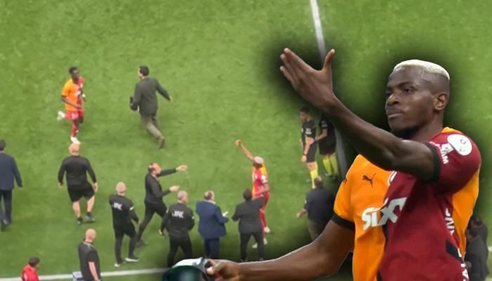 Osimhen, Başakşehir oyuncusunu soyunma odasına çağırdı! Devre arasında gergin anlar