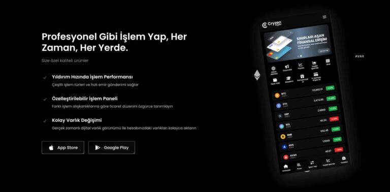 Cryzen crypto kullanıcı deneyiminde öne çıkan özellikler